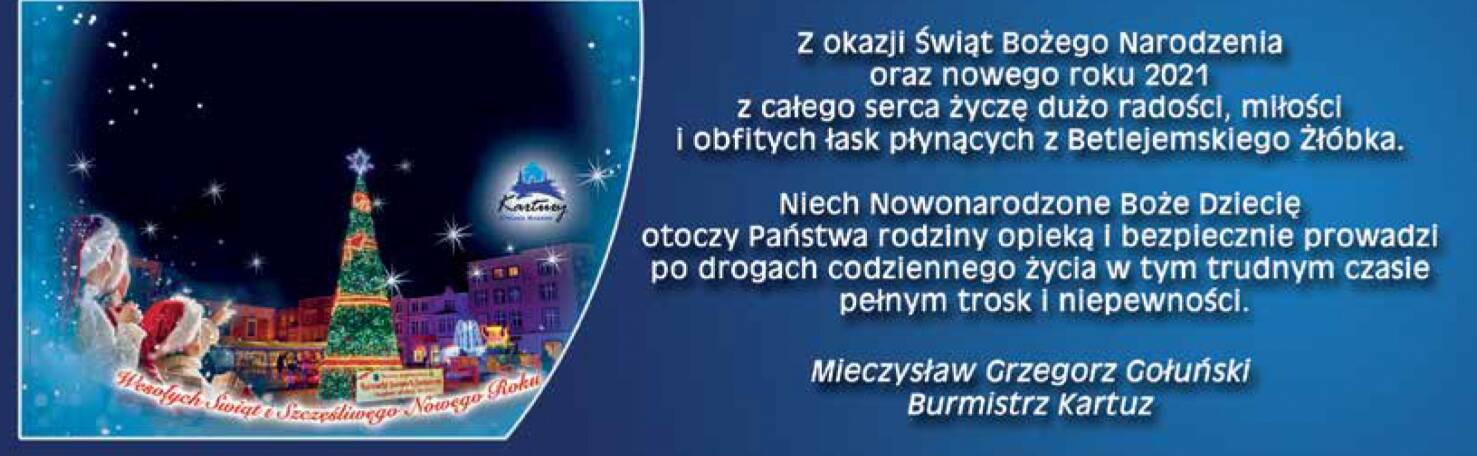 Życzenia Świąteczne - Burmistrz Kartuz