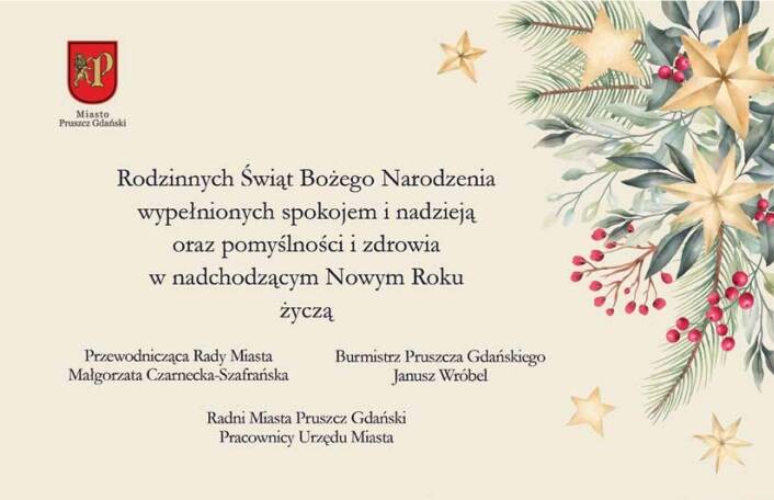 Życzenia Świąteczne - Miasto Pruszcz Gdański 