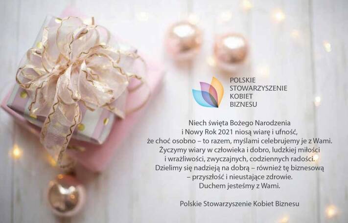 Życzenia Świąteczne - Polskie Stowarzyszenie Kobiet Biznesu 