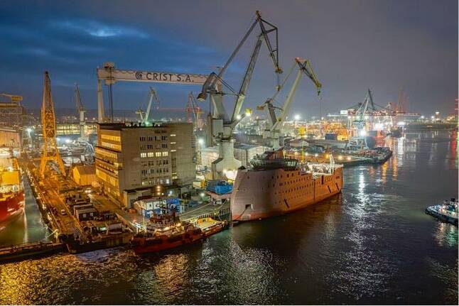 Statek dla branży offshore opuścił stocznię CRIST 