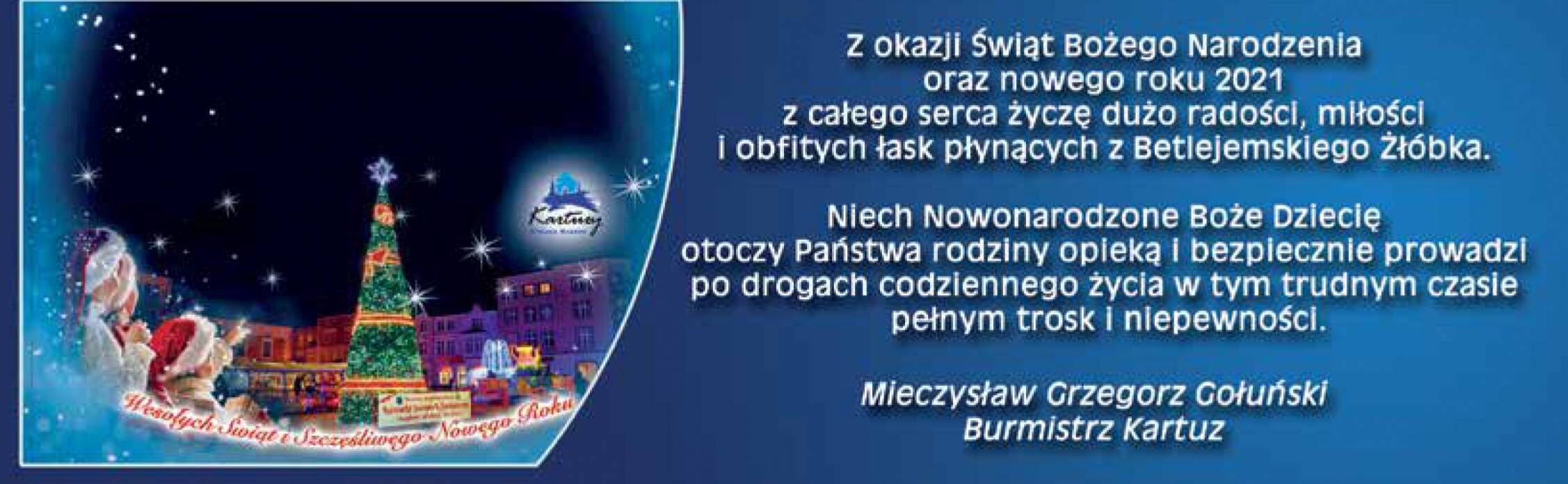 Życzenia Świąteczne - Burmistrz Kartuz