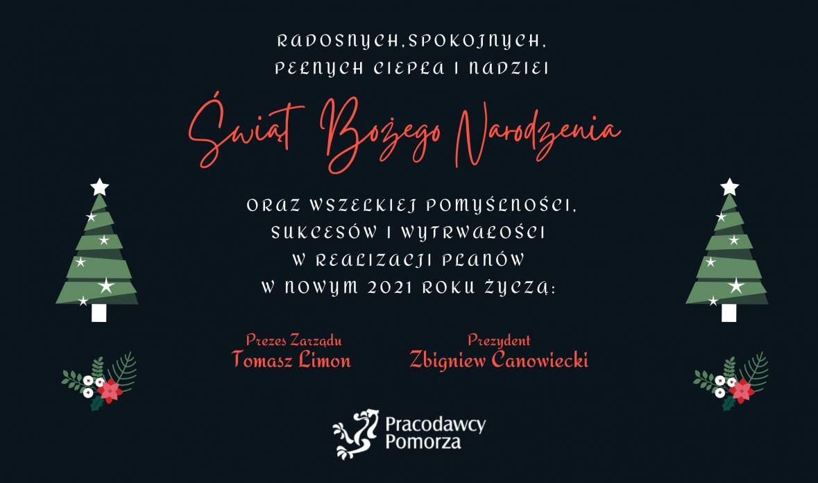 Życzenia świąteczne - Pracodawcy Pomorza 