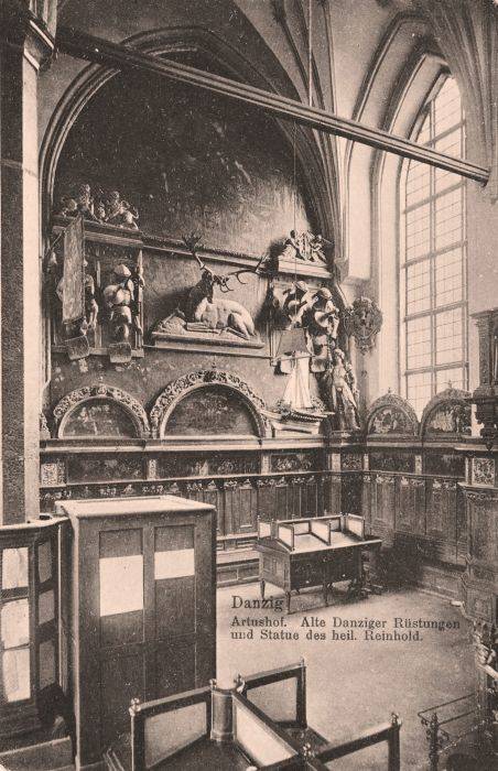 Ława św. Rajnolda i leżący jeleń 1900 r. MHMG-IN-703-0546